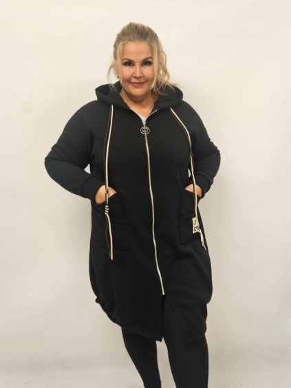 Luxusní teplý mikinový kabátek Soňa