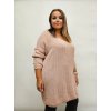 Svetr delší s výstřihem