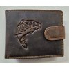 Peněženka pánská kožená s motivem ryba