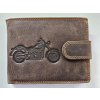 Peněženka pánská kožená s motivem motorka