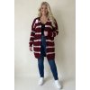 Luxusní pletený kardigan svetrový