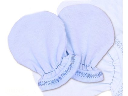 rukavicky bavlna terjan modre vel 2