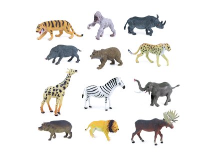 zvirata divoka 12 druhu 13 20 cm