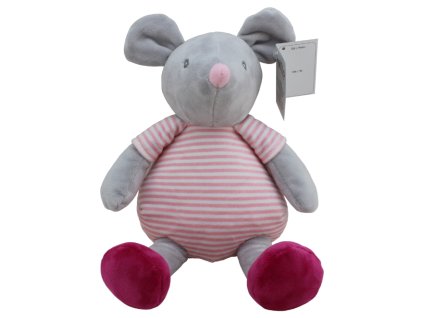 plysova hracka tulilo myska 20 cm seda