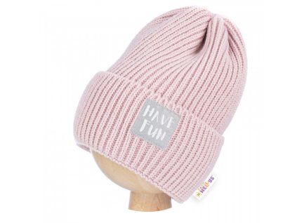 detska zimni cepice have fun pudrova