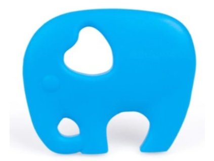 giligums silikonove kousatko slonik modre