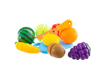 sada plastovych potravin ovoce tulimi