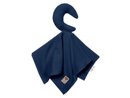 muselinovy mazlicek pritulnicek mesicek tmave modra