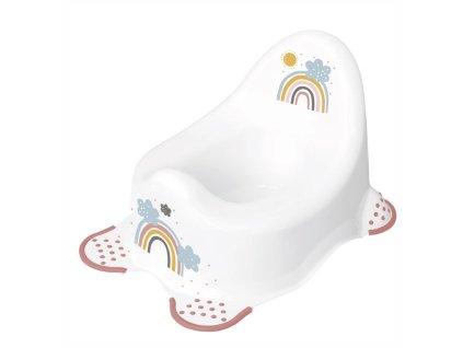 nocnik s protiskluzem rainbow baby nellys bily