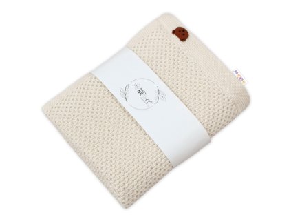 bambusova deka pro miminko teddy 80x100cm ecru smetanova