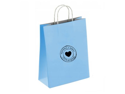 darkova taska made with love papirova sv modra