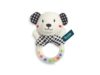 senzoricke chrastitko black white medvidek