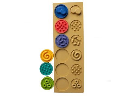 puzzle senzoricka kolecka xl pastelova