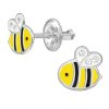 detske stribrne nausnicky vcelky se sroubovaci puzetou