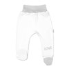 Kojenecké polodupačky, bílé - Love (Velikost 62 (2-3m))