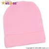 Novorozenecká čepička  - sv. růžová (Velikost 62 (2-3m))