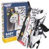 kontrastni senzoricka knizka animal tails cerna bila