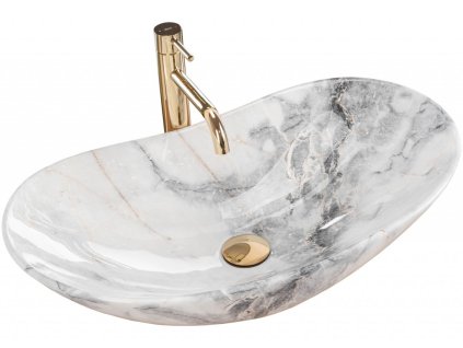 REA - Umyvadlo na desku Royal Granit 61x35 REA-U8596