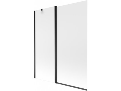 MEXEN - Flip vanová zástěna 1-křídlo 140 x 150 cm, dekor, černá 894-140-101-70-30