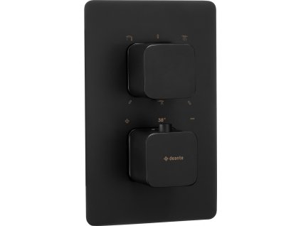DEANTE - Therm černá - Vnější prvek, pro termostatický BOX BXY_NECT
