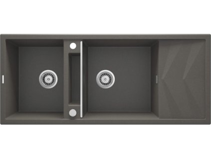 DEANTE - Magnetic anthracite metallic granitový dřez 2-bowl ZRM_T213 DOPRAVA ZDARMA
