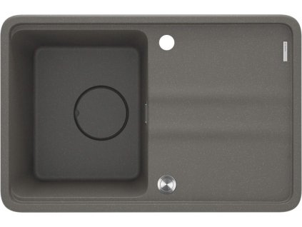 DEANTE - Momi anthracite metallic Granitový dřez, 1-bowl with drainer ZKM_T11A