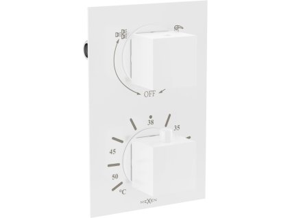 MEXEN - Cube termostatická baterie sprcha/vana 2-W výstup 77502-20