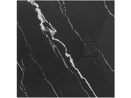 REA - Sprchová vanička Magnum CARRARA BLACK 90x90 REA-K7008