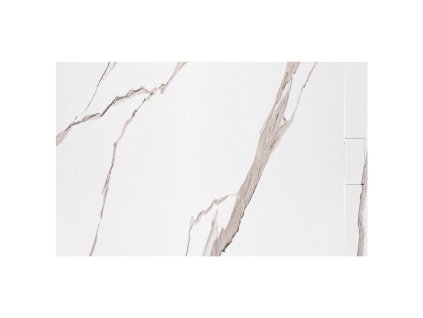 REA - Sprchová vanička Bazalt CARRARA WHITE 80x100 REA-K7000