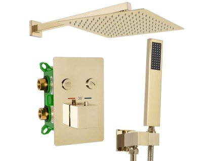REA - Sprchový termostatický set FENIX DAVIS zlatý + BOX REA-P6324
