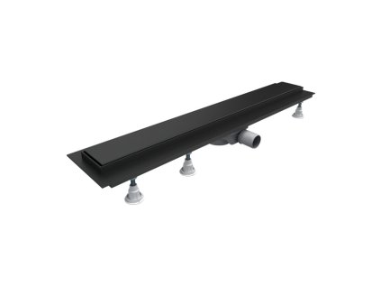 OMNIRES - LOWFIX lineární sprchový odtok s pevnou mřížkou, 100 cm černá /BLH/ LOWFIX100GBL