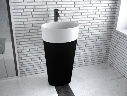 volne stojici umyvadlo uniqa blackwhite