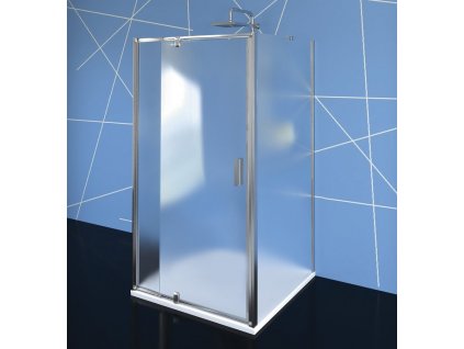 EASY třístěnný sprchový kout 900-1000x1000mm, pivot dveře, L/P varianta, Brick sklo