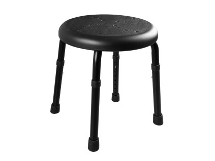 HANDICAP koupelnová stolička, průměr 45cm, černá