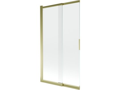 MEXEN - Fox 2-křídlá posuvná vanová zástěna 100 x 150 cm, transparent, zlatá 891-100-002-50-00