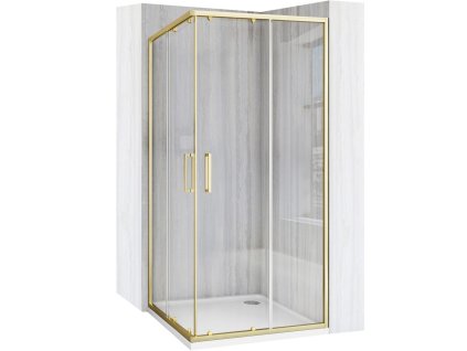REA - Sprchový kout City 80x80 Gold Brush Bez sprchové vaničky REA-K6444