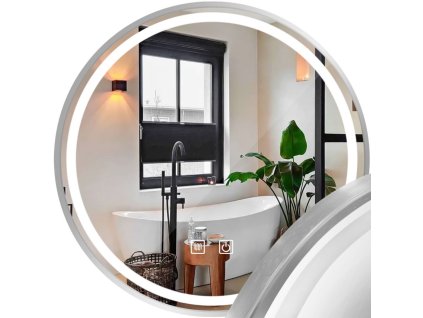 Tutumi - Zrcadlo LED 80cm MMJ BRUSH SILVER HOM-06507