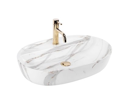 REA - Umyvadlo na desku Aura 61 Shiny Aiax REA-U6623