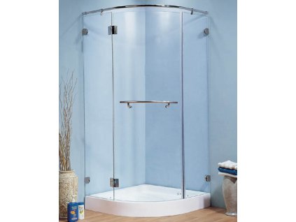 Sprchový kout 90x90cm GLASS EDITION čtrrtkruh + vanička