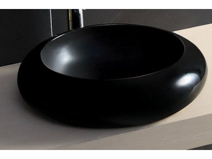 NOIR - keramické designové umyvadlo 500x500x130mm (bss2101B)