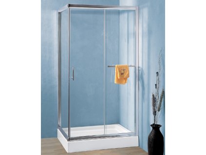 Sprchový kout 80x100cm GLASS EDITION obdélník ATYP + vanička
