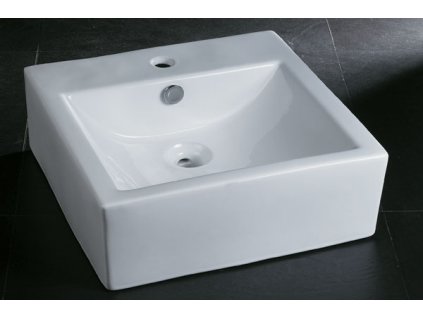 Rozměr: 460x460x155 mmKeramické umyvadlo s bílou glazurou. (bss7