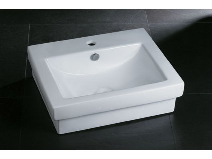 Rozměr: 540x450x155mmKeramické umyvadlo s bílou glazurou. (bss73