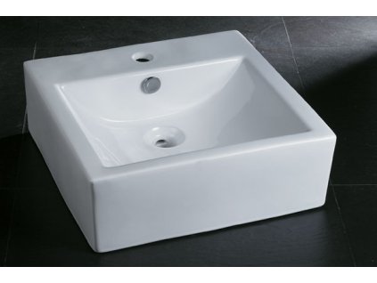 Rozměr: 460x460x150mmKeramické umyvadlo s bílou glazurou. (bss73