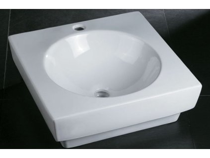 Rozměr: 485x485x165 mmKeramické umyvadlo s bílou glazurou. (bss7