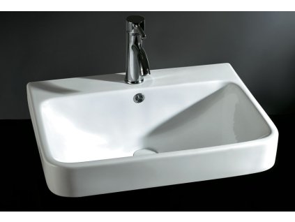 Rozměr: 590x445x195mmKeramické umyvadlo s bílou glazurou. Bateri