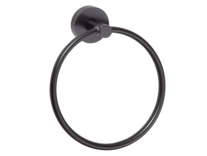 X-ROUND BLACK držák ručníků kruh, černá mat