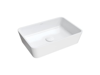 OMNIRES - PARMA M+ umyvadlo na desku, 50 x 35 cm bílá lesk /BP/ PARMAUNBP