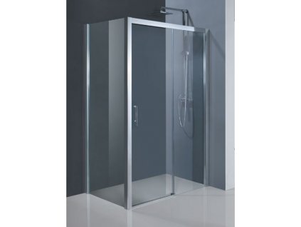 Sprchový kout LERSTE 1200x800mm, chrom / čiré sklo