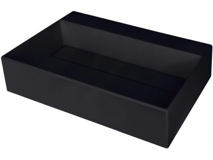DEANTE - Correo nero Granitové umyvadlo na desku, s krycí deskou CQR_NU6M